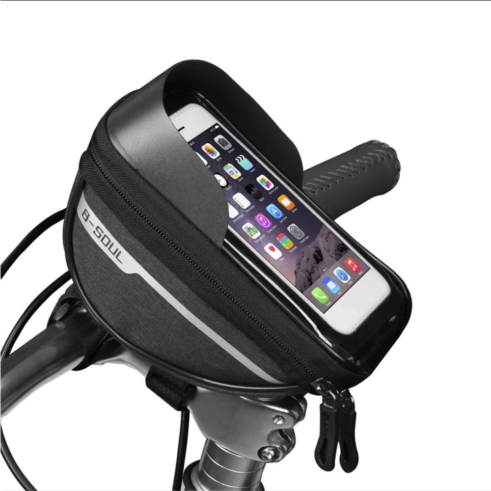 B-SOUL Bike Phone Case Mount Waterproof Display Small Storage Cycling Ac…